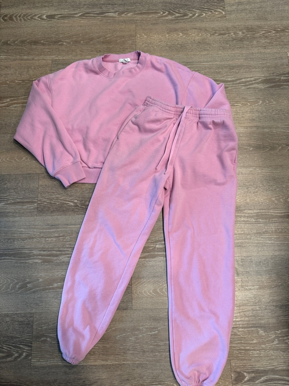 Beyond Yoga Pink Sweatshirt & Joggers Sweatpants Set Small & XS Women’s